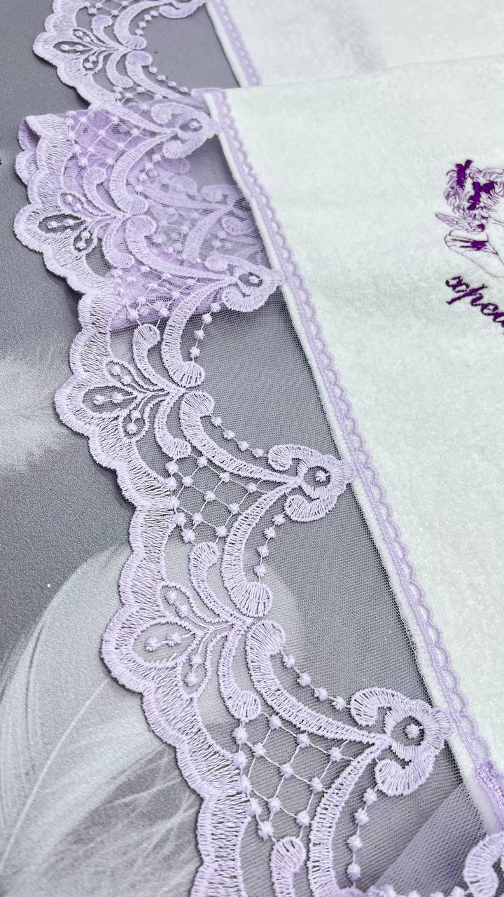 Іменний хрестильний набір  для дівчинки «Аметистове Сяйво»