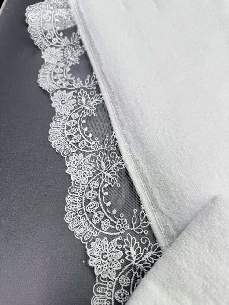 Утеплённая крыжма-плед «Turkish Gold» из велюр-махры и страйп-плюша