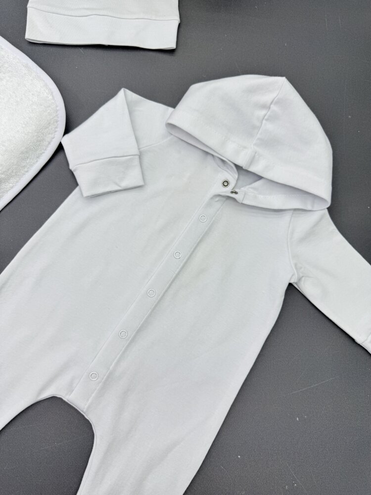 Крестильный набор «Golden Minimalist»: крыжма, человечек и шапочка