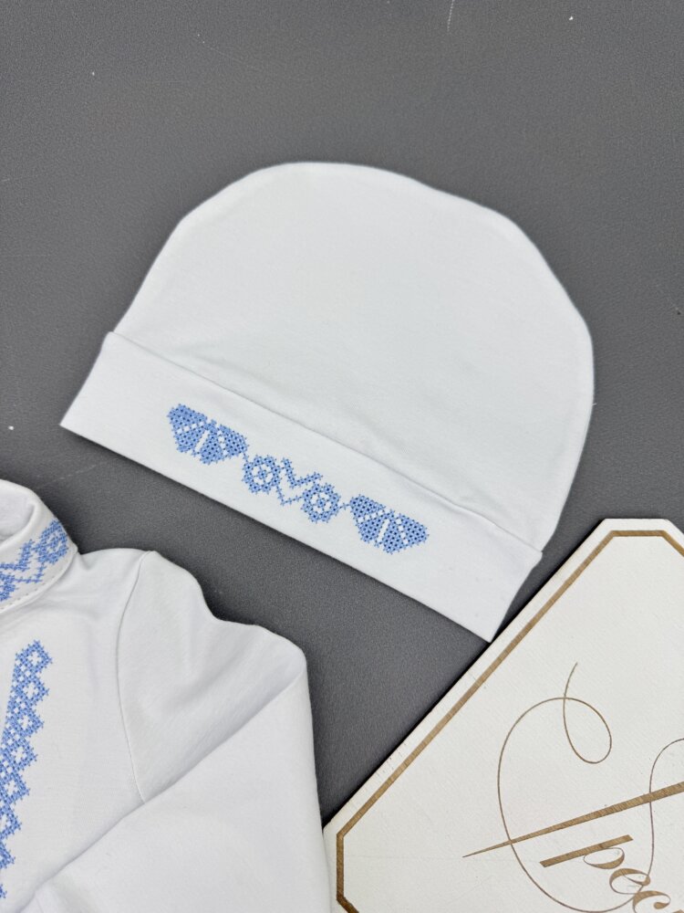 Крестильный набор-вышиванка для мальчика «Sky Tradition»