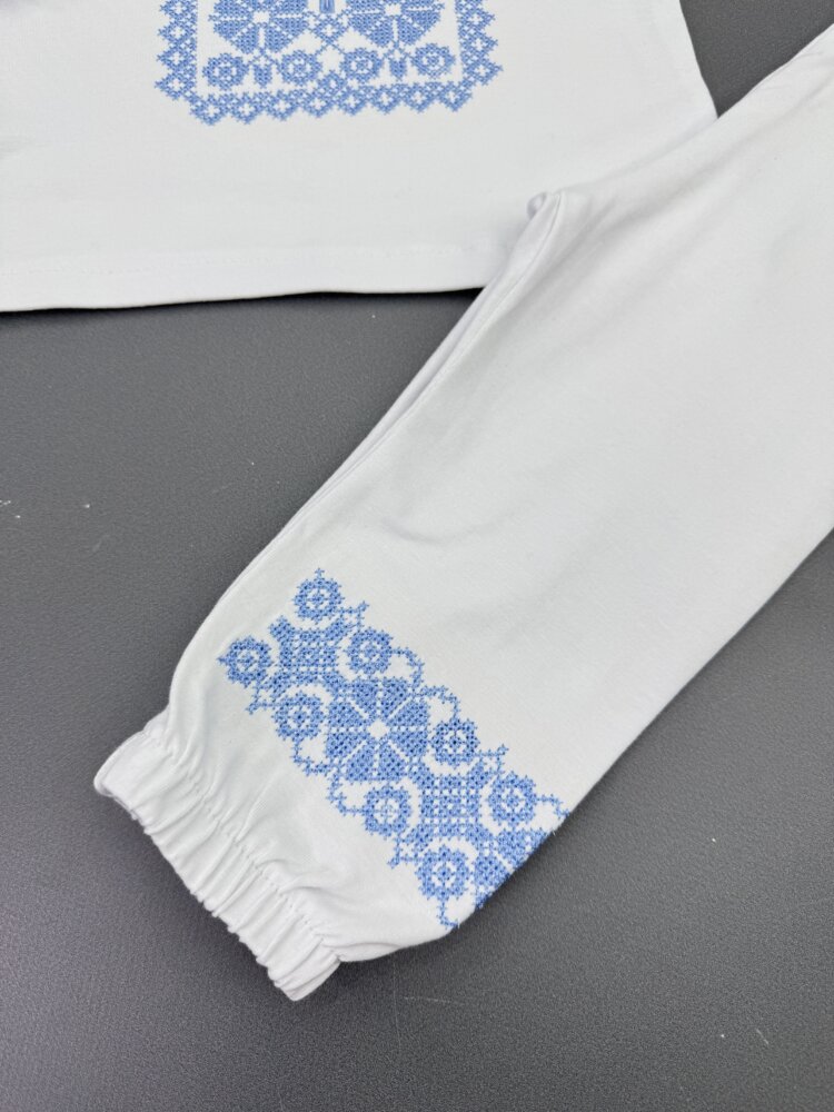 Крестильный набор-вышиванка для мальчика «Sky Tradition»