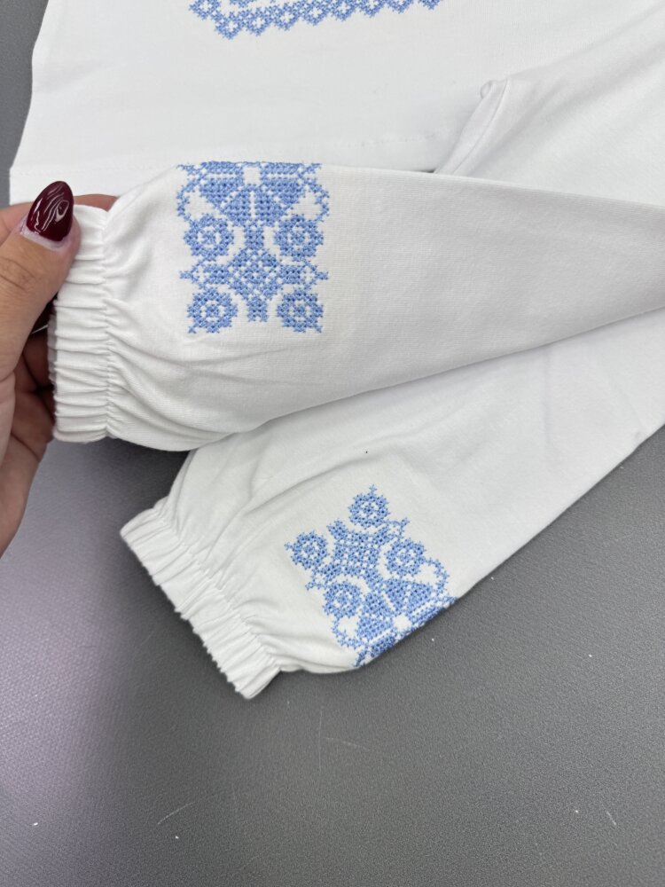 Крестильный набор-вышиванка для мальчика «Sky Tradition»