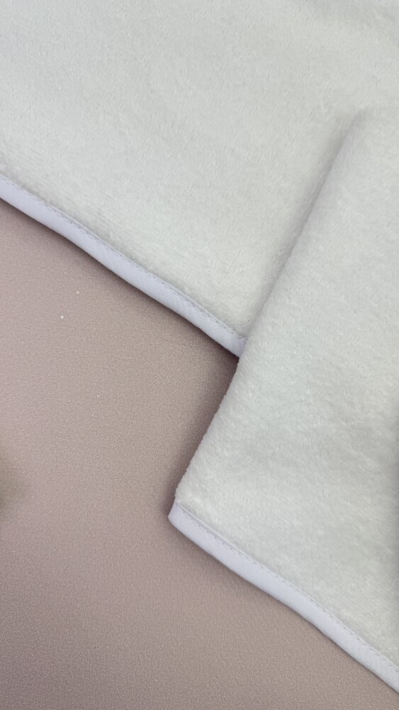 Крыжма для крещения «Cream Elegance» из премиум велюр-махры.