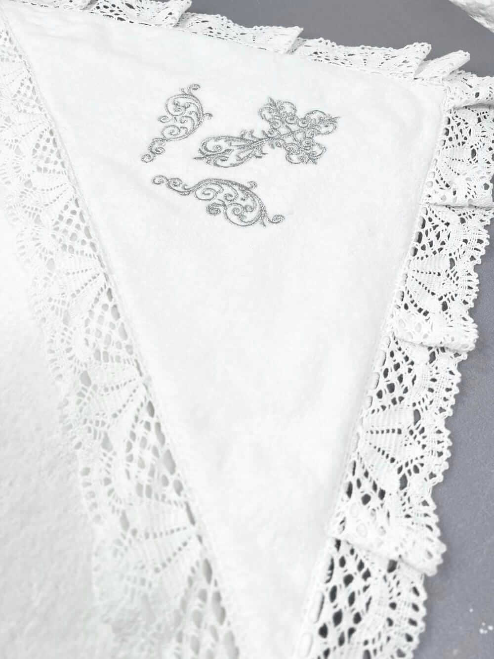 Именная крыжма «Благословение» из премиальной велюр-махры