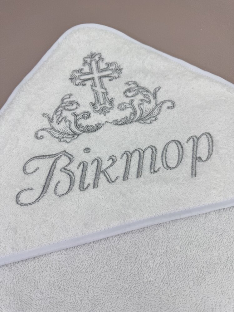 Утеплённая крыжма-плед «Silver Graphite» из махры и плюша