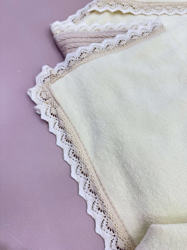 Тёплый крижма-плед «Cappuccino & Blue»