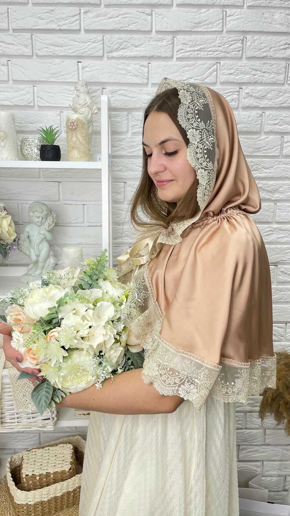 Шёлковый палантин для храма «Покров Благодати»