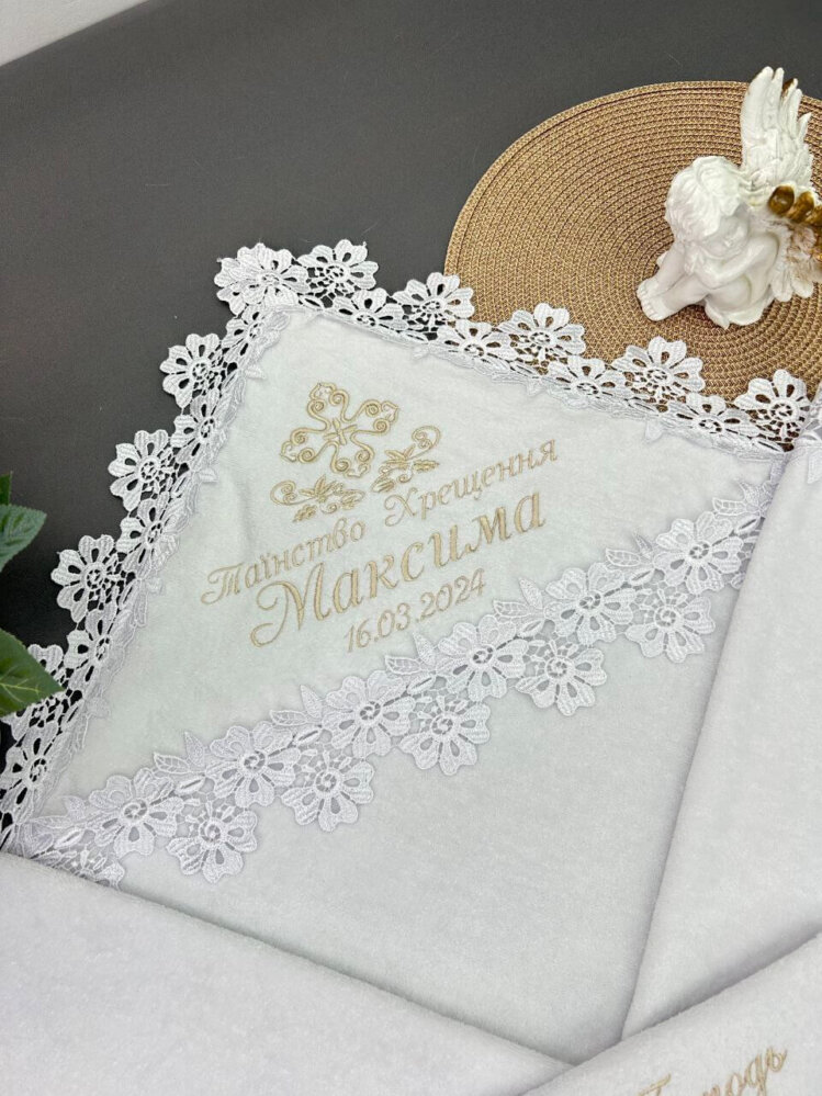 Именная крыжма «Цветочная Нежность»