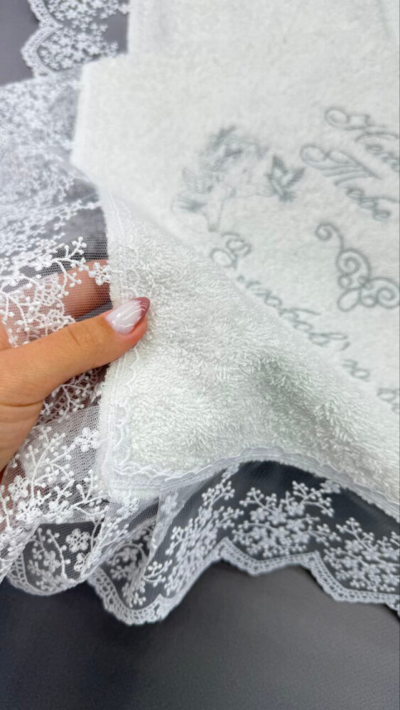 Крестильная крыжма «Серебряная Вуаль»