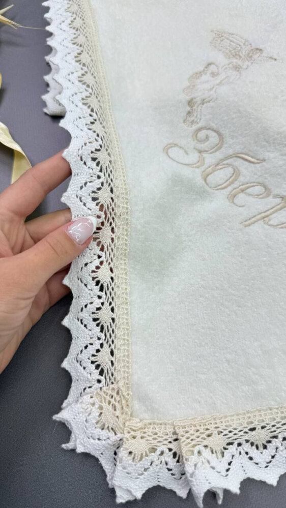 Крестильная крыжма «Бархатная Органза»