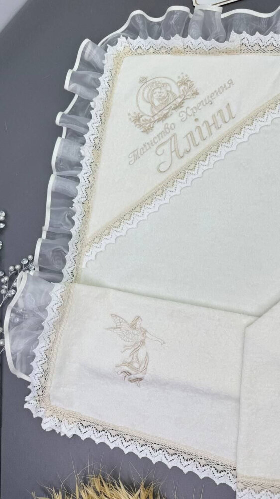 Крестильная крыжма «Бархатная Органза»