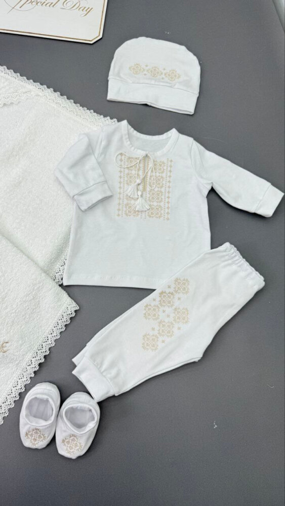 Крестильный набор «Кремовая Классика»