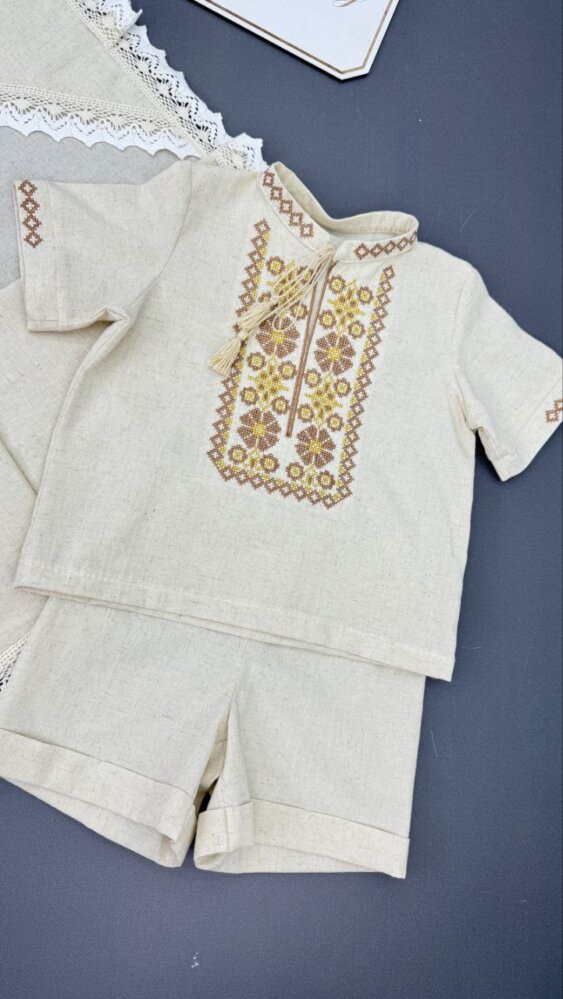 Крестильный костюм «Льняная Традиция»