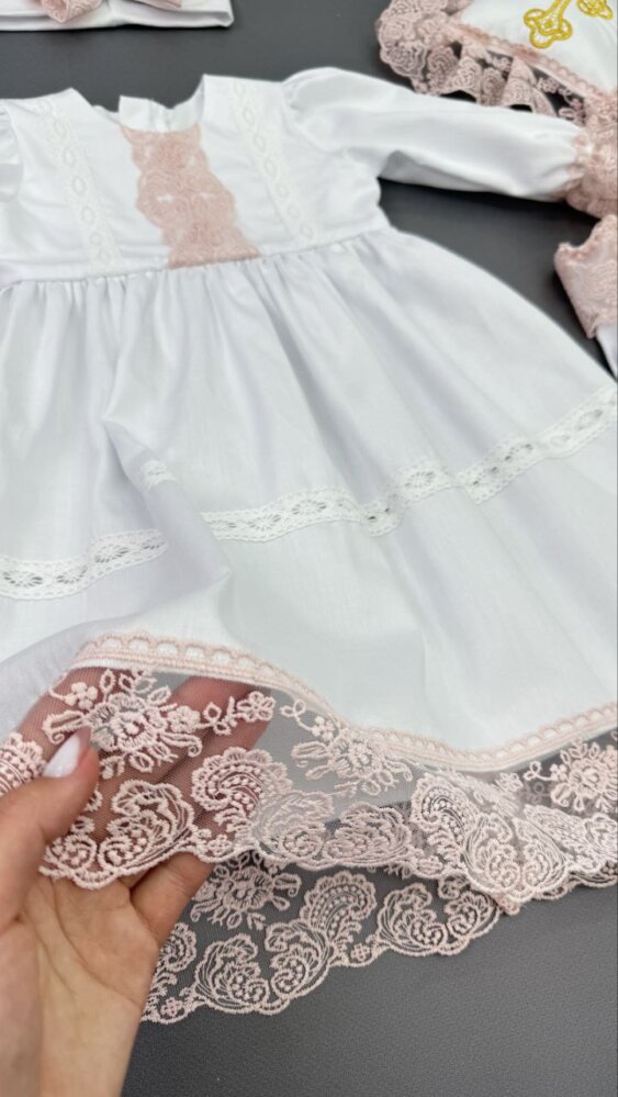 Крестильный набор «Розовая Жемчужина»