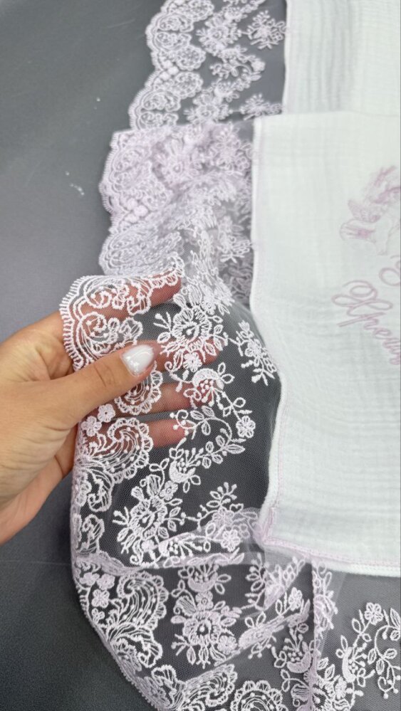 Крестильная крыжма «Пудровая Нежность»