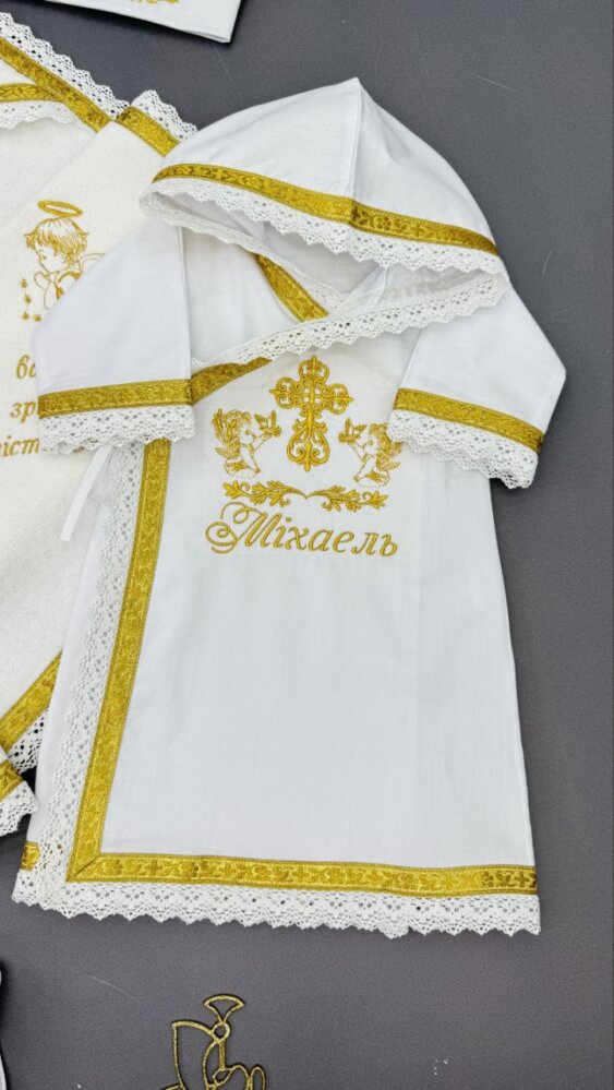 Крестильная рубашка «Золотое Сияние»
