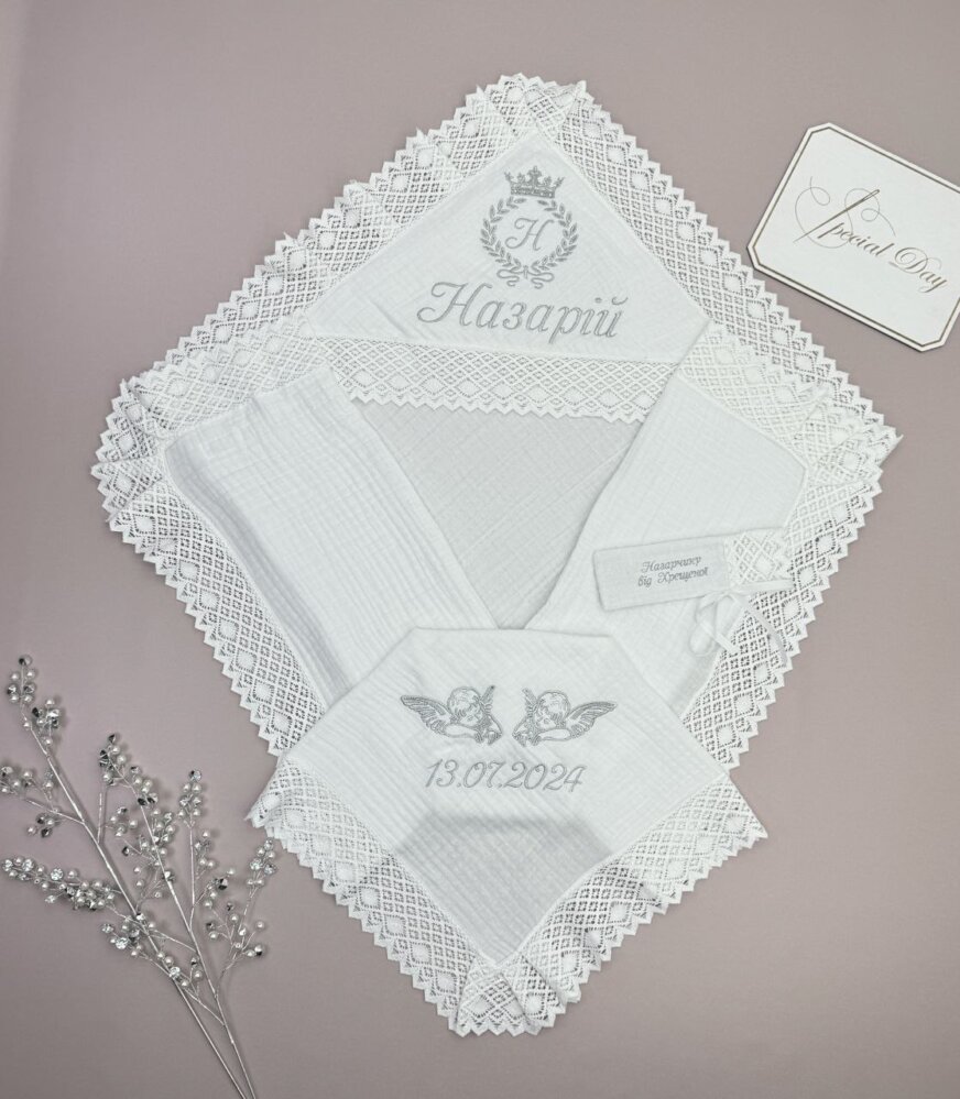 Муслиновая крыжма «Серебряное Благословение»