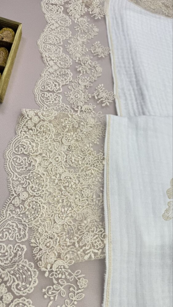 Муслиновая крыжма «Кремовая Нежность»