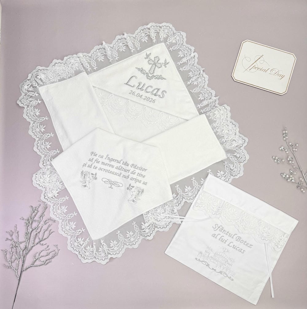 Набор для крещения «Серебряный Оберег»