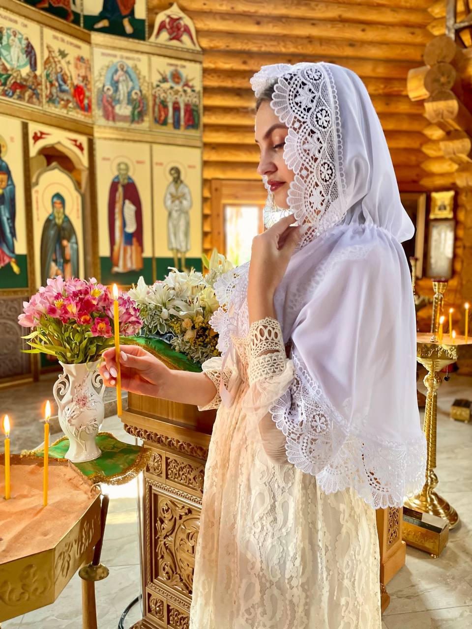 Палантин “Благодать”  для хрещеної мами та вінчання
