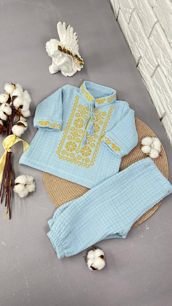 Костюм-вышиванка из муслина «Наследие»