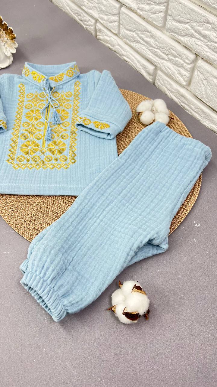 Костюм-вышиванка из муслина «Наследие»