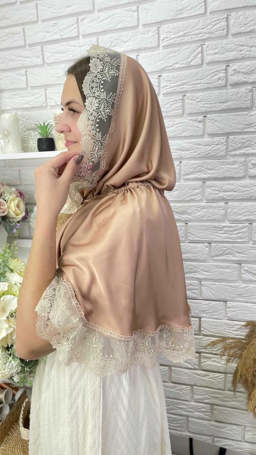 Шёлковый палантин для храма «Покров Благодати»