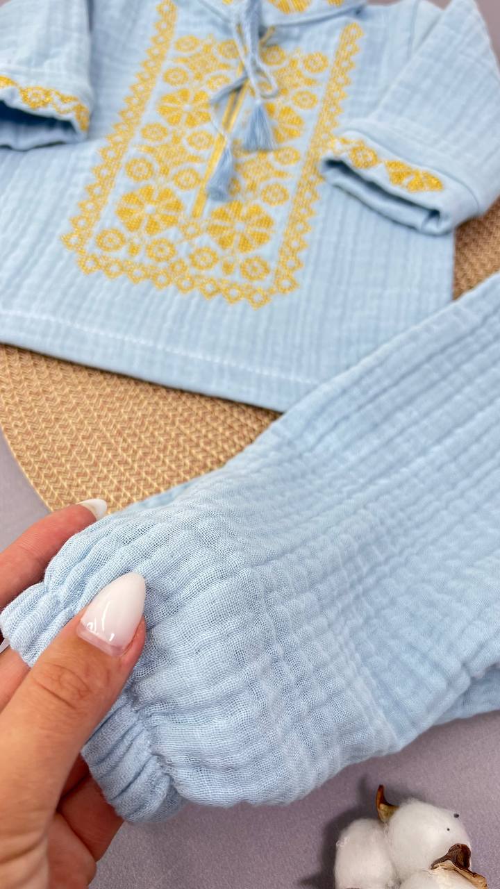 Костюм-вышиванка из муслина «Наследие»