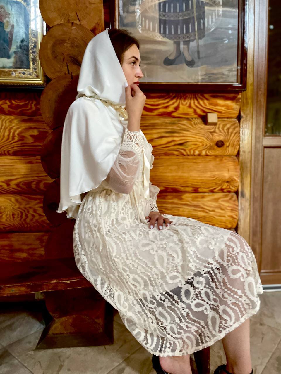 Елегантний палантин для храму «Світло Віри»: шовковий