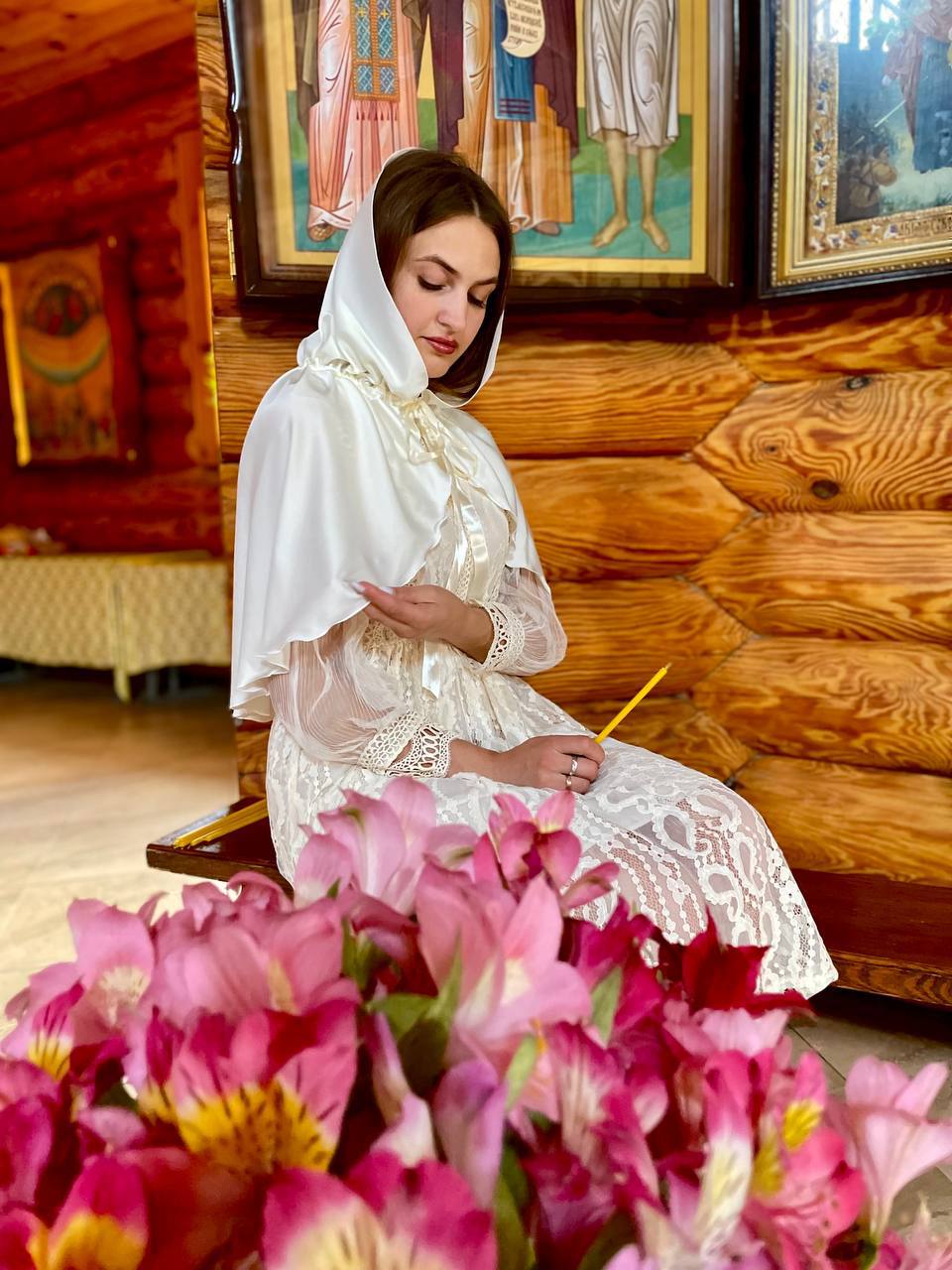 Елегантний палантин для храму «Світло Віри»: шовковий