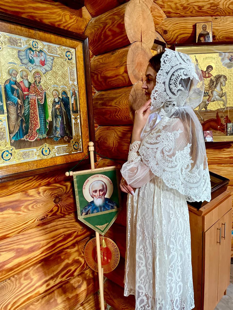 Кордовий палантин для храму «Мереживна Симфонія»