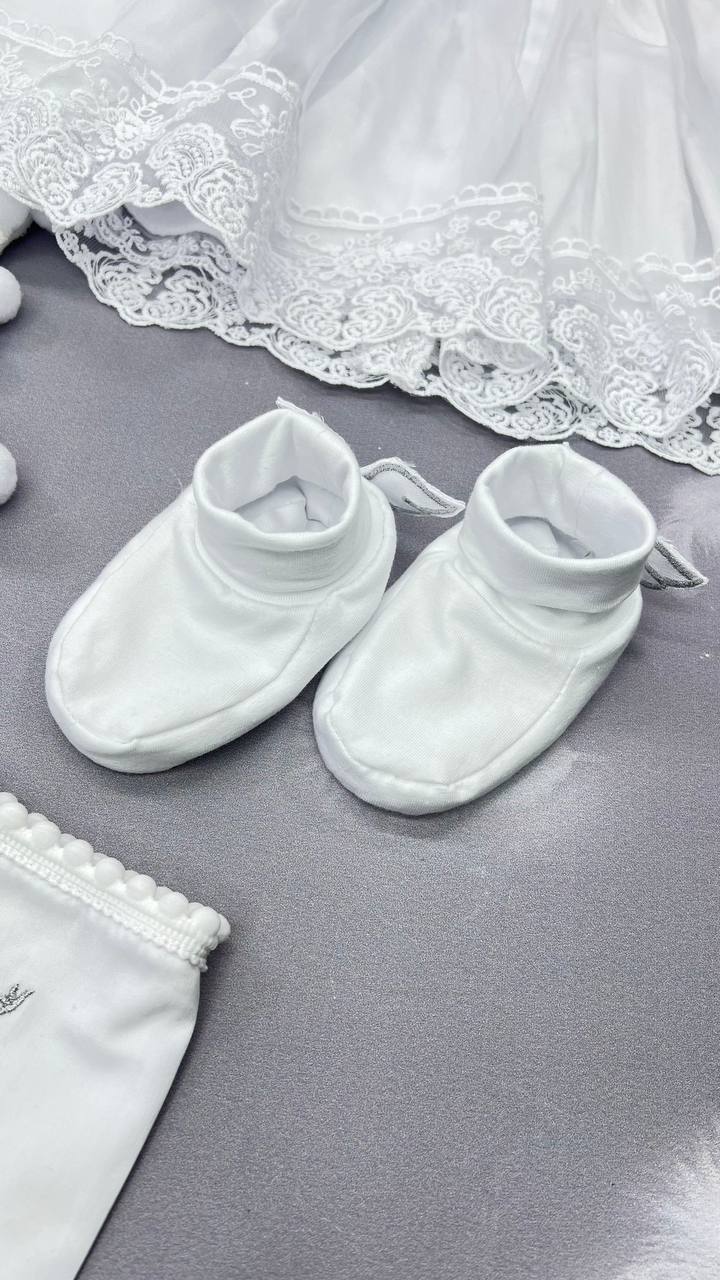 Набор для крещения девочки «Снежное Сияние» с одеждой