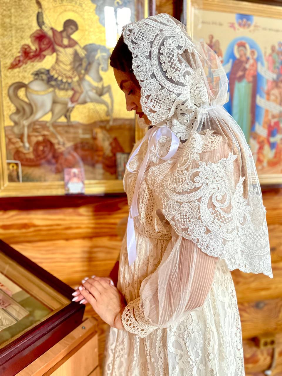 Кордовий палантин для храму «Мереживна Симфонія»