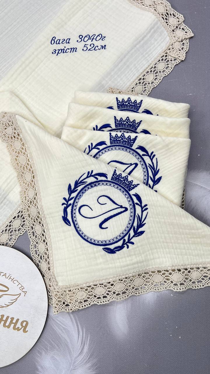 Мусліновий хрестильний набір “Еко-Ніжність”