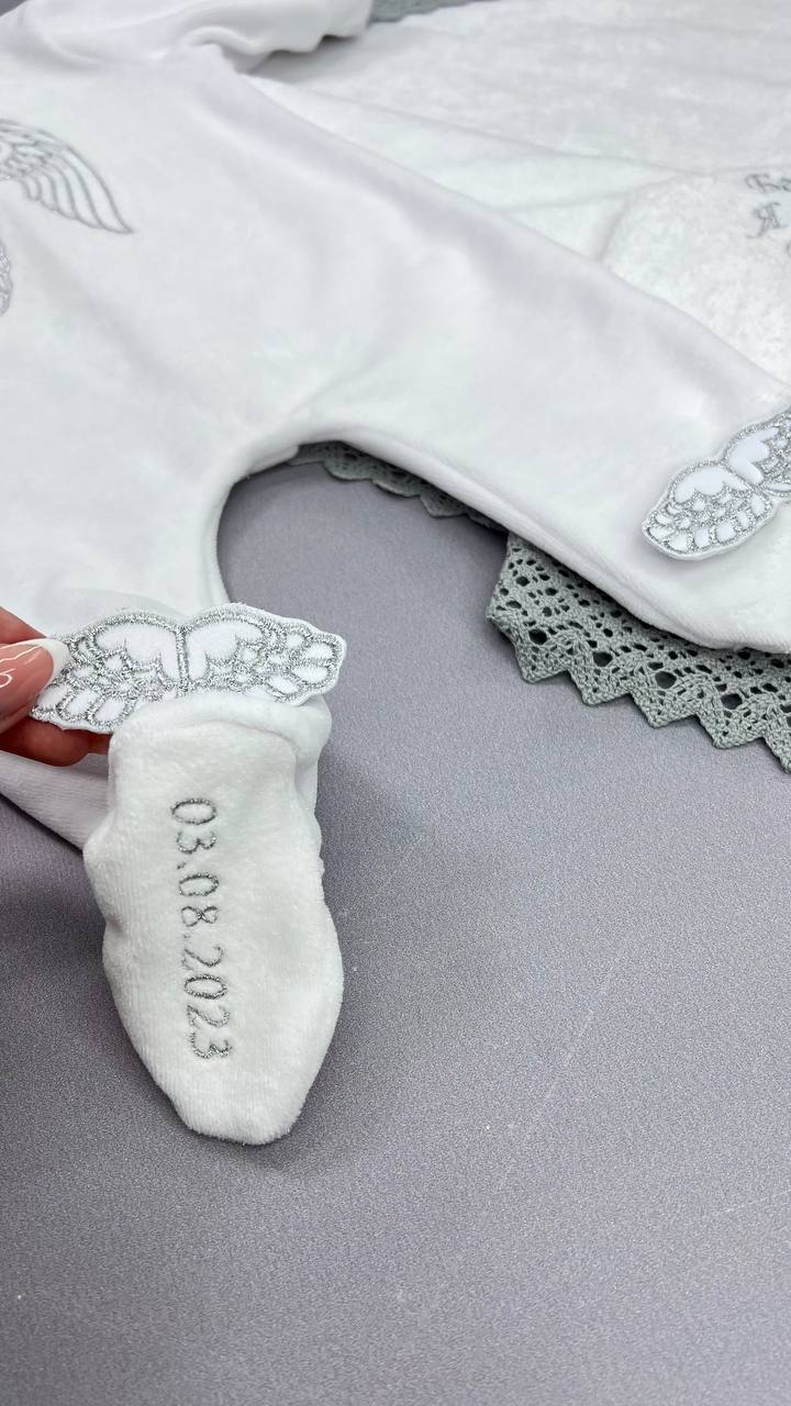 Крестильный набор «Ангел-Хранитель» с крыжмой и одеждой