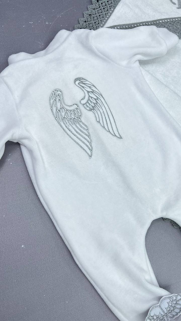 Крестильный набор «Ангел-Хранитель» с крыжмой и одеждой