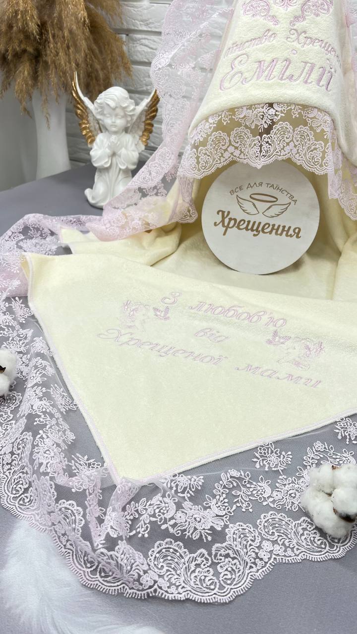 Именная крыжма для девочки «Peony Grace»