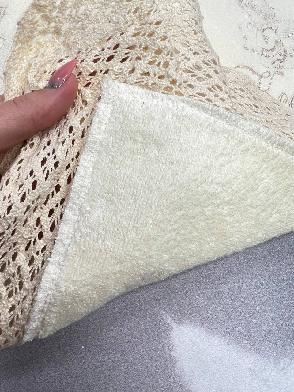 Именная крыжма «Святое Благословение» из премиум велюр-махры