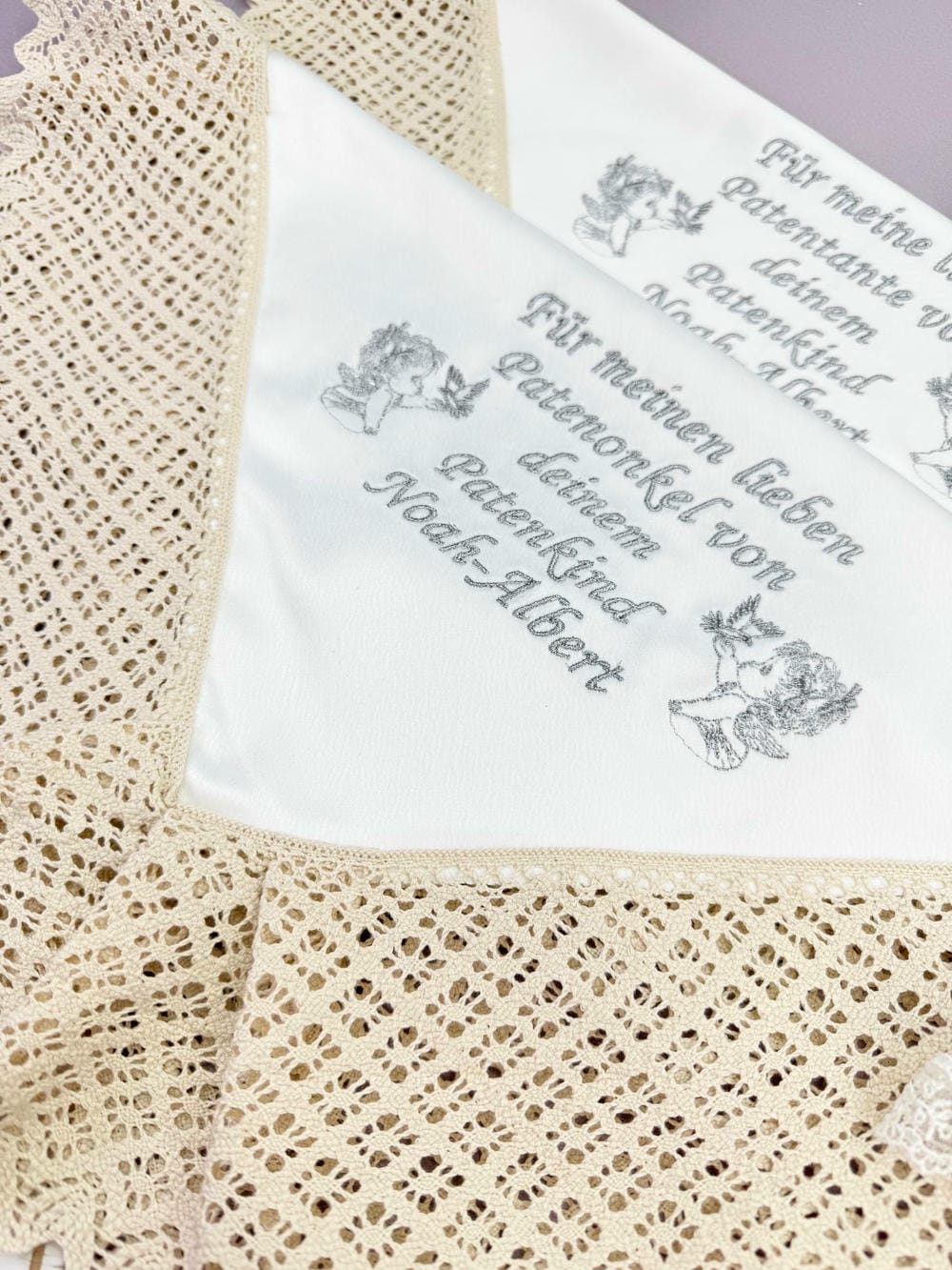 Набір серветок для хрещених батьків «Сяйво Віри»