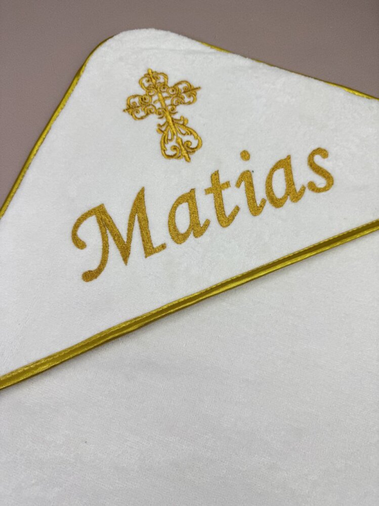 Вишуканий хрестильний набір «Золота Окантовка»